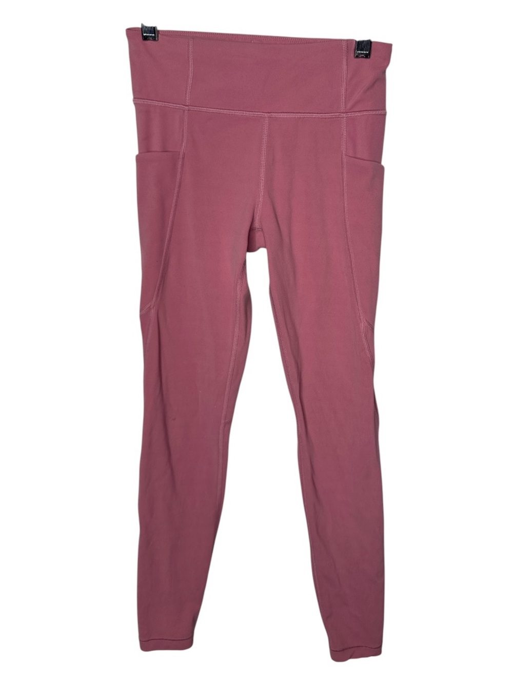 Athleta Girl Pink High-Waist Active Side Pocket Leggings. Size Medium. (8/10).